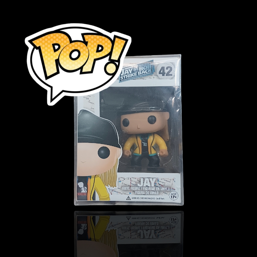 Funko Pop Movies Jay and Silent Bob 42 Jay unopened W/Pop Protector